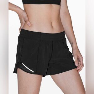 Lululemon Hotty Hot Short II *Long 4" in Black